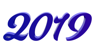 Blue 2019 PNG Clipart Image PNG images