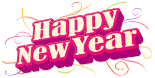 Happy New Year Pink Design PNG images
