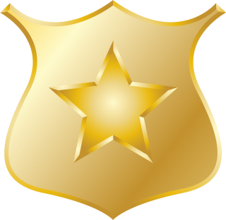 Gold Police Badge Icon PNG images
