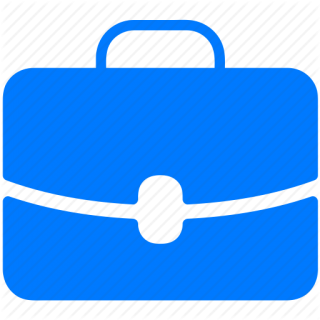 Brief Bag Blue Icon PNG images