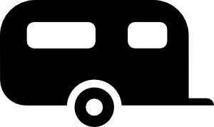 Camper Van Silhouette Icon PNG images