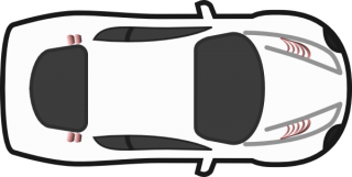 Car Icon Top View White Car PNG images