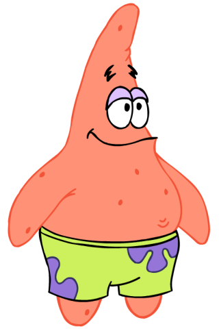 Old Patrick Star Cartoon Characters Spongebob PNG PNG images