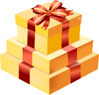 Vector Christmas Gift Drawing PNG images