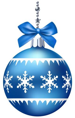 Blue Christmas Ornaments Photo PNG images