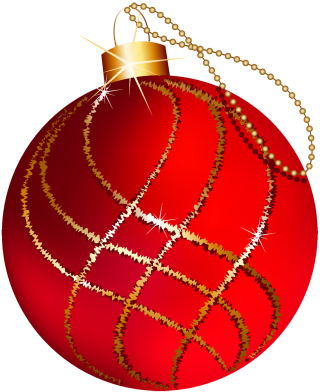 Red Christmas Ornaments Background PNG images