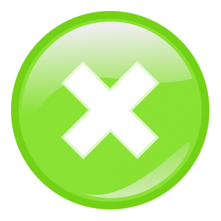 Green Cancel Close Button Png PNG images