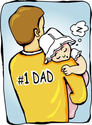 Baby Sleeping On Fathers Shoulders Png PNG images