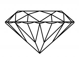 Designs Diamond Outline Png PNG images