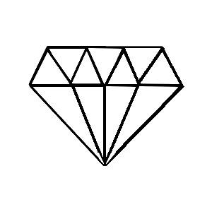 Diamond Outline Png Available In Different Size PNG images