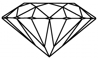 PNG Pic Diamond Outline PNG images