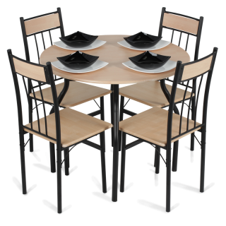 Dining Set Table With 4 Chairs Png PNG images