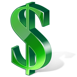 Dollar 3D Green Icon PNG images