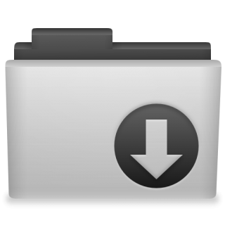Grey Folder Download Icon Png PNG images