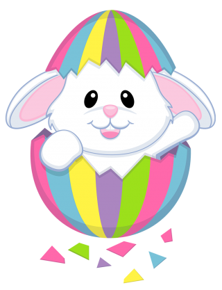 Happy Easter With Bunny Png Clipart PNG images