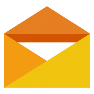 Orange Opened Envelope Letter Mail PNG images