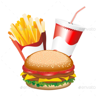 Fast Food Hamburger Fries And Drink Menu PREVIEW Png Fries PREVIEW Png PNG images