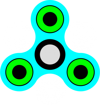 Fidget Spinner Pistachio Green And Light Blue Transparent Background Picture PNG images