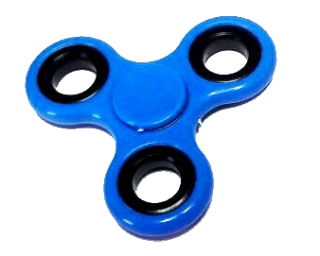 The Blue Plastic Spinner Fidget Stress Picture PNG images