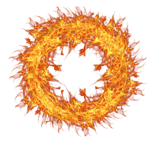 Fire Crown Circle Png PNG images