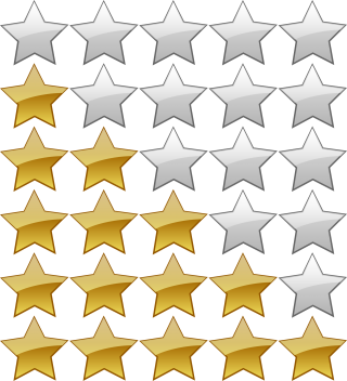 5 Star Rating Icon PNG images