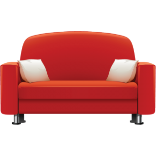 Red Sofa Furniture Icon Png PNG images