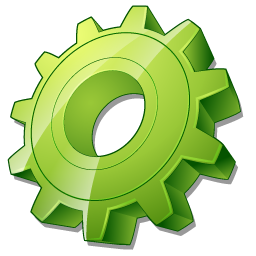 Green Gear Icon PNG images