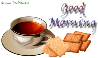 Good Morning Tea Message Image PNG images