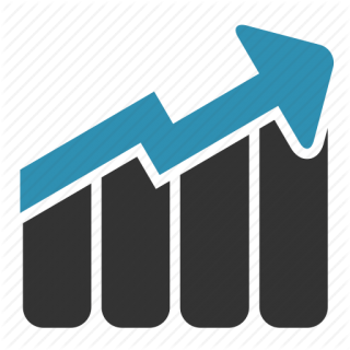 Graph With Up Arrow PNG images