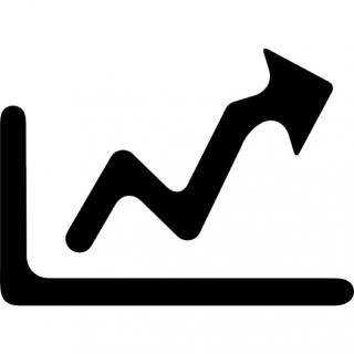 Growth Graph With Arrow To The Right Icon PNG images