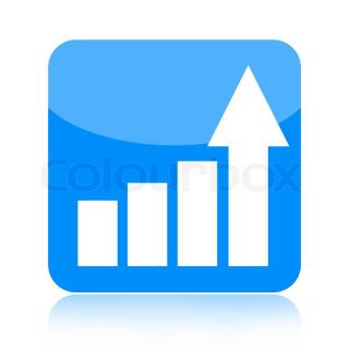 Statistical Graph With Arrow Icon PNG images
