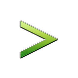 Green Greater Than Sign Icon PNG images