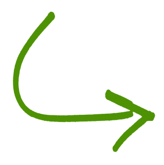 Green Down Curved Arrow Png PNG images