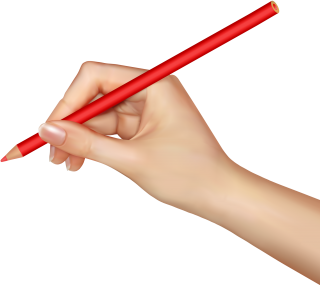 Pencil Red Hands Png PNG images