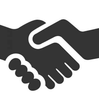 Black Handshake Icon PNG images