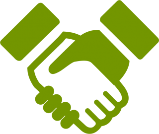 Green Handshake Icon PNG images
