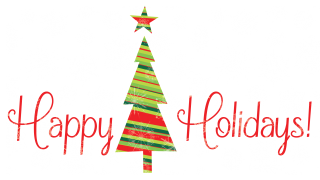 Happy Holidays With Tree Png PNG images