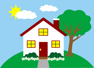Landscape With Little House Free Clipart PNG images