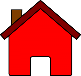 Red Solid House Clip Art Photo PNG images