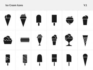 Filled Ice Cream Icons Vector Psd PNG images