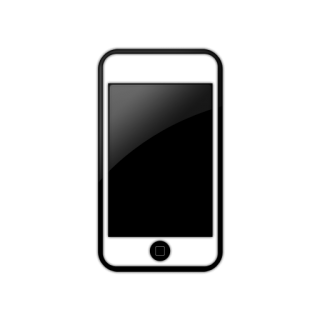 Simple Black Window White Iphone Icon PNG images