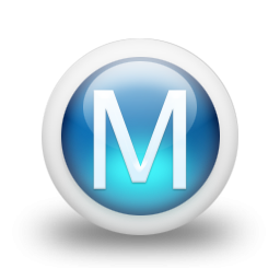 Blue Letter M Icon Png PNG images