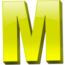 Yellow Letter M Icon Png PNG images