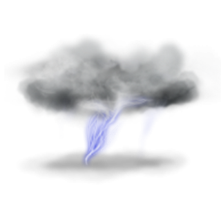 Big Lightning With Clouds PNG PNG images