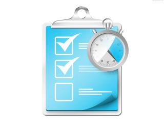 Check List Icon Checklist With Stopwatch Icon PNG images