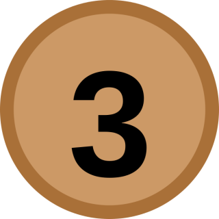 Medal, Number 3 Icon PNG images