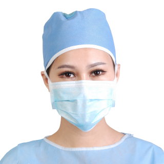 Blue Medical Face Mask For Woman Png PNG images