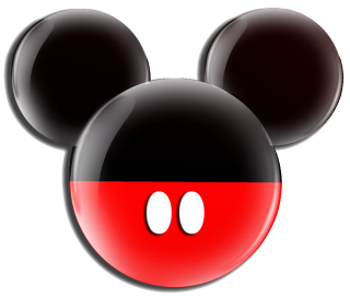 Black Red Mickey Mouse Icon PNG images