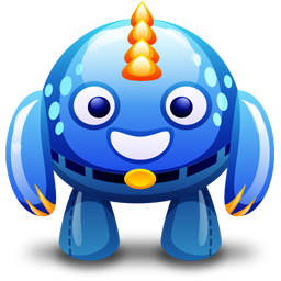 Blue Monster Icon PNG images