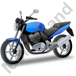 Cruiser Motorcycle Blue Icon PNG images